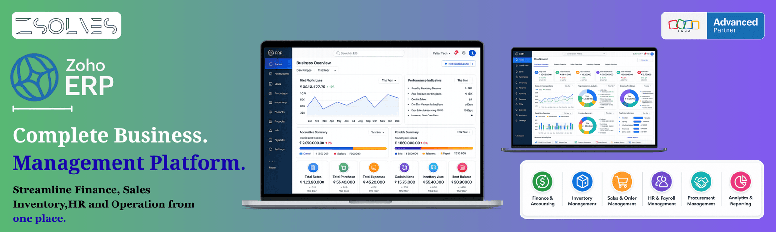 Zoho ERP:-